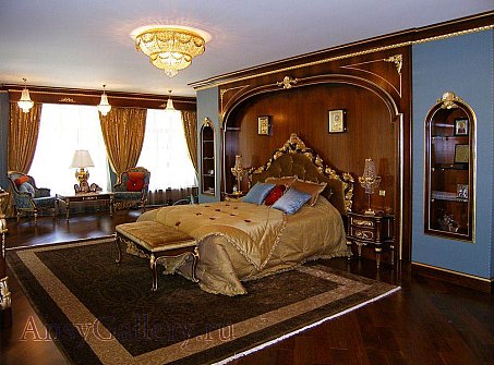 Скульптурный ковёр в спальне