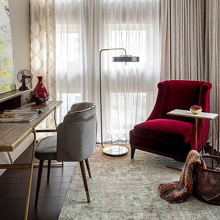 Романтичный ковер URBAN в кабинете