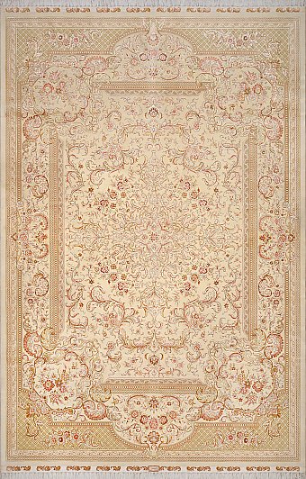 Современный Турецкий ковер Aubusson №1878 314x206cm из шерсти и шелка в стиле неоклассика
