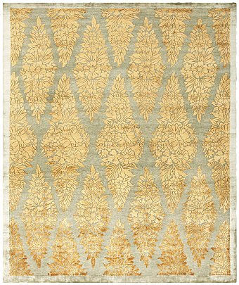 Современный Непальский ковер Bouquet №3282 305x244cm из шерсти и шелка в стиле неоклассика