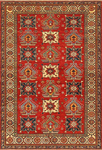Шерстяной Кавказский ковер Kazakh №2757 341x235cm