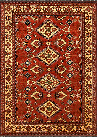 Шерстяной Афганский ковер Merinos №1483 337x246cm