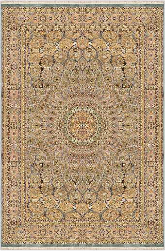 Шелковый Индийский ковер Gombad №1684 280x184cm