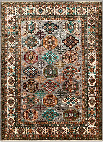 Шерстяной Пакистанский ковер Kazakh №4869 292x211cm