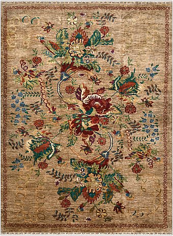 Шерстяной Пакистанский ковер Rose №4860 358x270cm