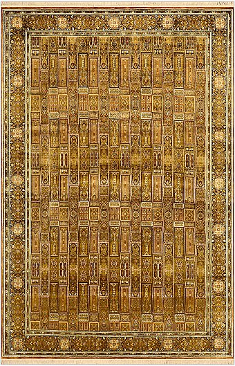 Шелковый Индийский ковер Heshti №1747 278x186cm