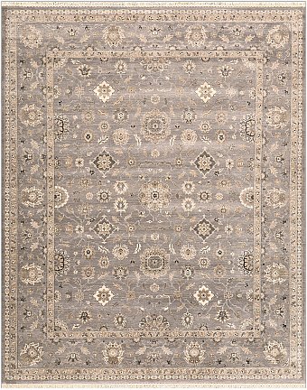 Современный Индийский ковер Kashkar №4515 307x249cm из шерсти в стиле неоклассика