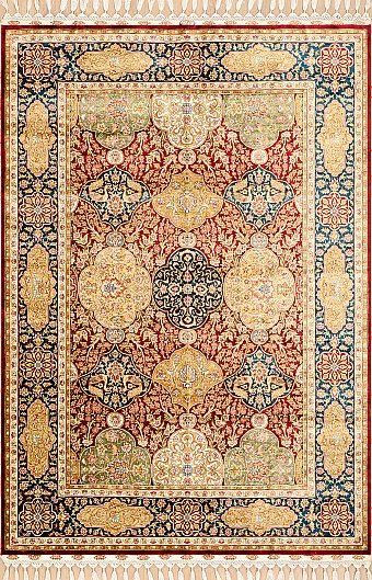 Шелковый Индийский ковер Palace №2432 200x139cm