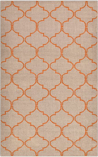 Безворсовый Индийский ковер Verona №4528 241x149cm из шерсти