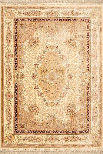 Современный Турецкий ковер Aubusson №2666 304x217cm из шелка в стиле неоклассика