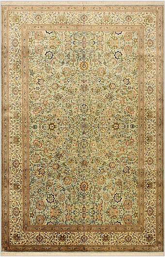 Шелковый Индийский ковер Afshan №1811 279x185cm