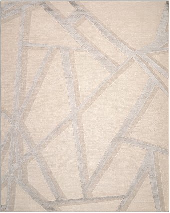 Безворсовый Индийский ковер Rodas №2919 274x182cm из льна и бамб. шелка