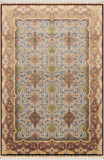 Шелковый Индийский ковер Palace №3030 308x207cm