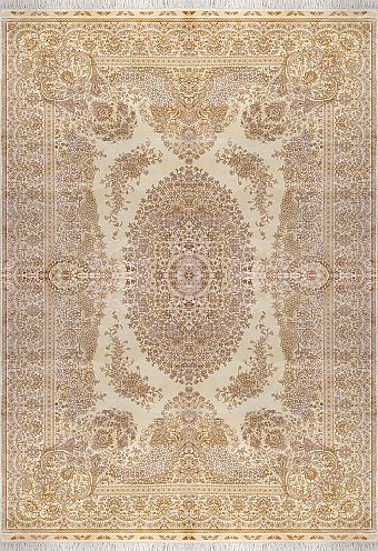 Современный Турецкий ковер Hereke №3544 271x182cm из шелка в стиле неоклассика