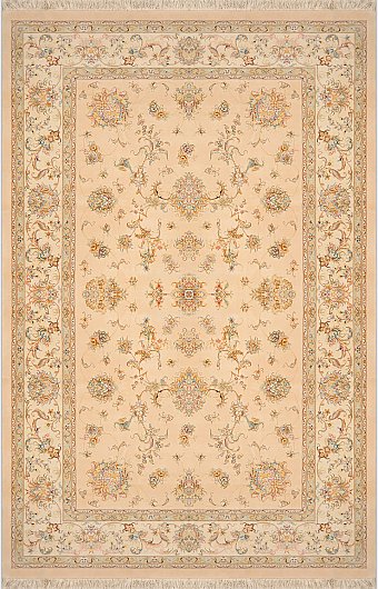 Персидский Tebriz ковер №3757 300x200cm из шелка и шерсти