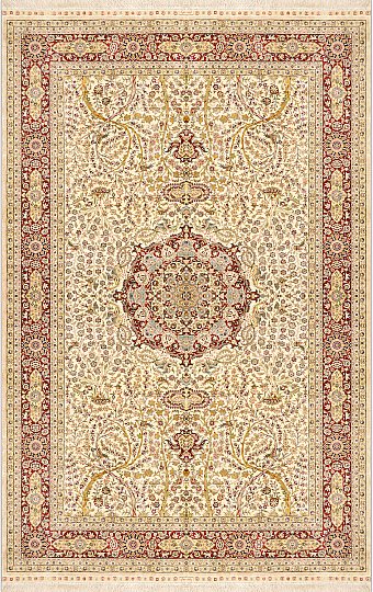 Шелковый Турецкий ковер Hereke №3767 248x155cm
