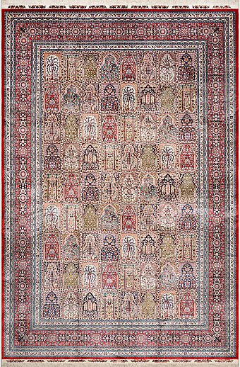 Шелковый Турецкий ковер Paradise Garden №3780 303x202cm