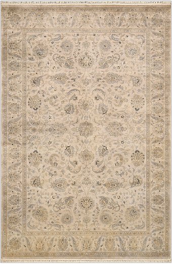 Современный Индийский ковер Rajastan Silk №4305 292x199cm из шелка в стиле неоклассика