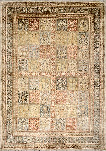 Шелковый Индийский ковер Paradise Garden №1620 384x272cm