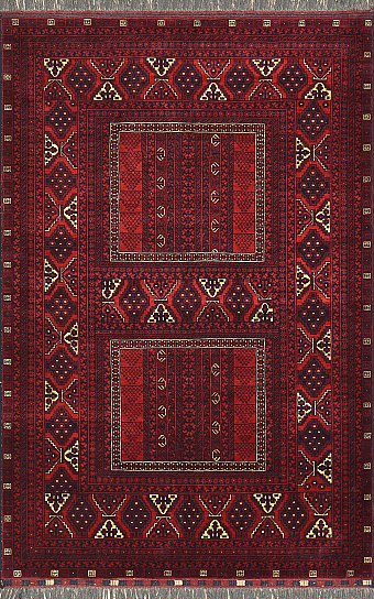 Шерстяной Афганский ковер Parda №3160 250x162cm