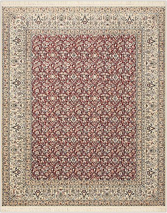 Иранский Nain ковер №1846 250x200cm из шелка и шерсти