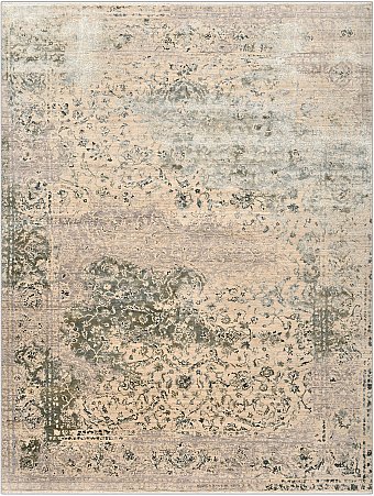 Современный Индийский ковер Shabby Classic №2010 360x274cm из шерсти и шелка в стиле неоклассика
