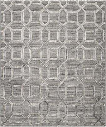 Безворсовый Индийский ковер Vilen №2915 292x243cm из шерсти и бамб. шелка