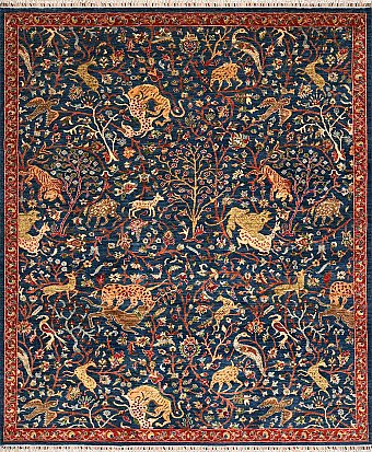 Шерстяной Пакистанский ковер Hunter №4074 297x248cm