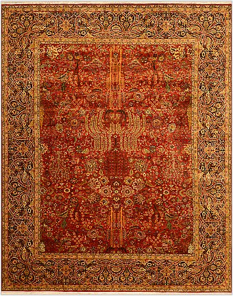 Шерстяной Индийский ковер Museum №3861 310x245cm