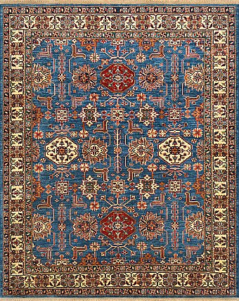 Шерстяной Кавказский ковер Kazakh №4089 252x206cm