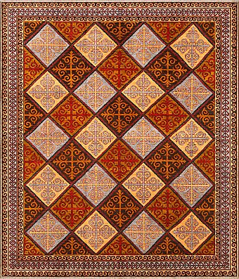 Шерстяной Пакистанский ковер Ziegler Oriental №4093 299x256cm