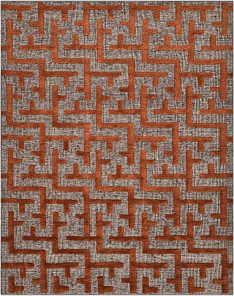 Безворсовый Индийский ковер Tazart №4674 311x245cm из шерсти