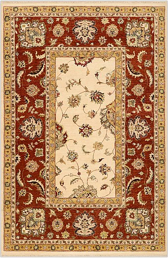Шерстяной Индийский ковер Ziegler Agra №2504 275x181cm