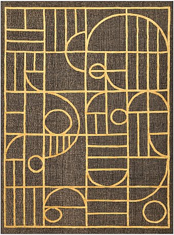 Безворсовый Индийский ковер Tazart №4642 371x276cm из шерсти