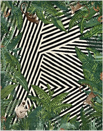 Шерстяной Индийский ковер Jungle №4640 306x248cm