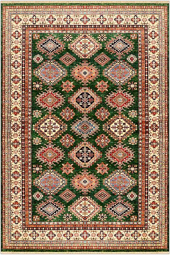 Шерстяной Азербайджанский ковер Kazakh №3881 423x287cm
