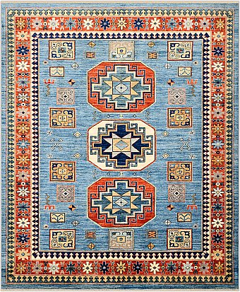 Шерстяной Кавказский ковер Kazakh №3889 299x247cm