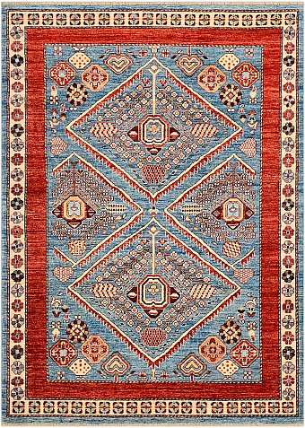 Шерстяной Кавказский ковер Kazakh №3897 218x156cm