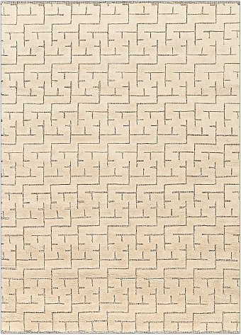 Безворсовый Индийский ковер Tazart №4682 242x172cm из шерсти