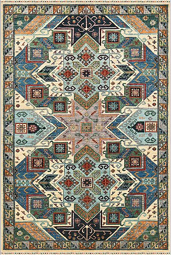 Шерстяной Пакистанский ковер Shirvan №4417 302x206cm