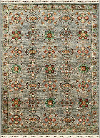 Шерстяной Пакистанский ковер Saltani №4455 213x155cm