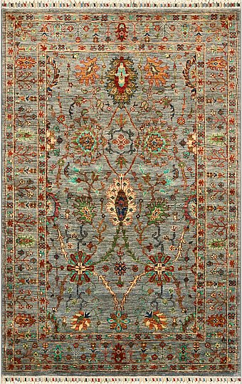 Шерстяной Пакистанский ковер Ziegler №4458 192x125cm