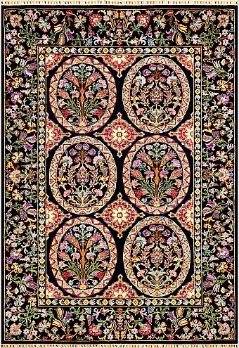 Шерстяной Пакистанский ковер Saltani №3925 295x204cm