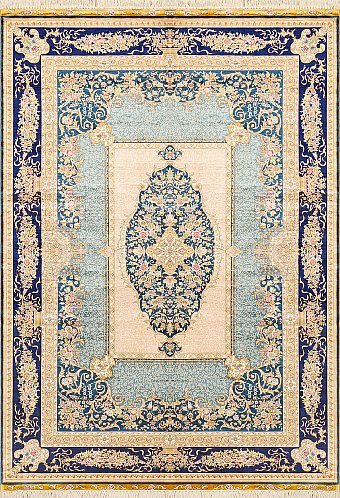 Современный Турецкий ковер Aubusson №1633 245x169cm из шелка в стиле неоклассика