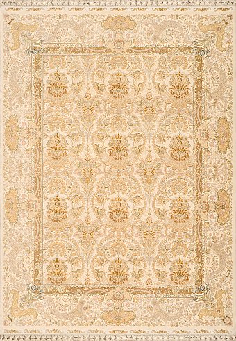 Современный Турецкий ковер Rocaille №1839 203x151cm из шерсти и шелка в стиле неоклассика