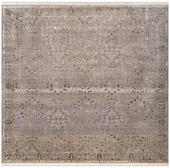 Современный Индийский ковер Dense Forest №3651 328x310cm из шерсти и шелка в стиле неоклассика