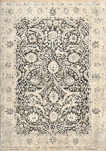 Современный Индийский ковер Bengal №3111 426x301cm из шерсти и шелка в стиле неоклассика