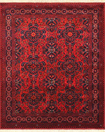 Шерстяной Афганский ковер Beleji №3161 172x151cm