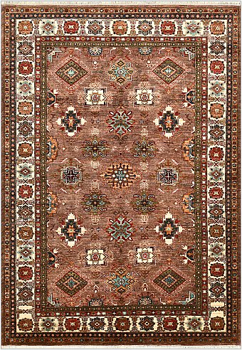 Шерстяной Пакистанский ковер Kazakh №4788 275x190cm