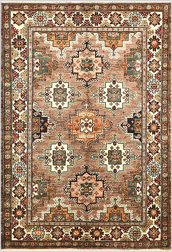 Шерстяной Пакистанский ковер Kazakh №4800 181x125cm